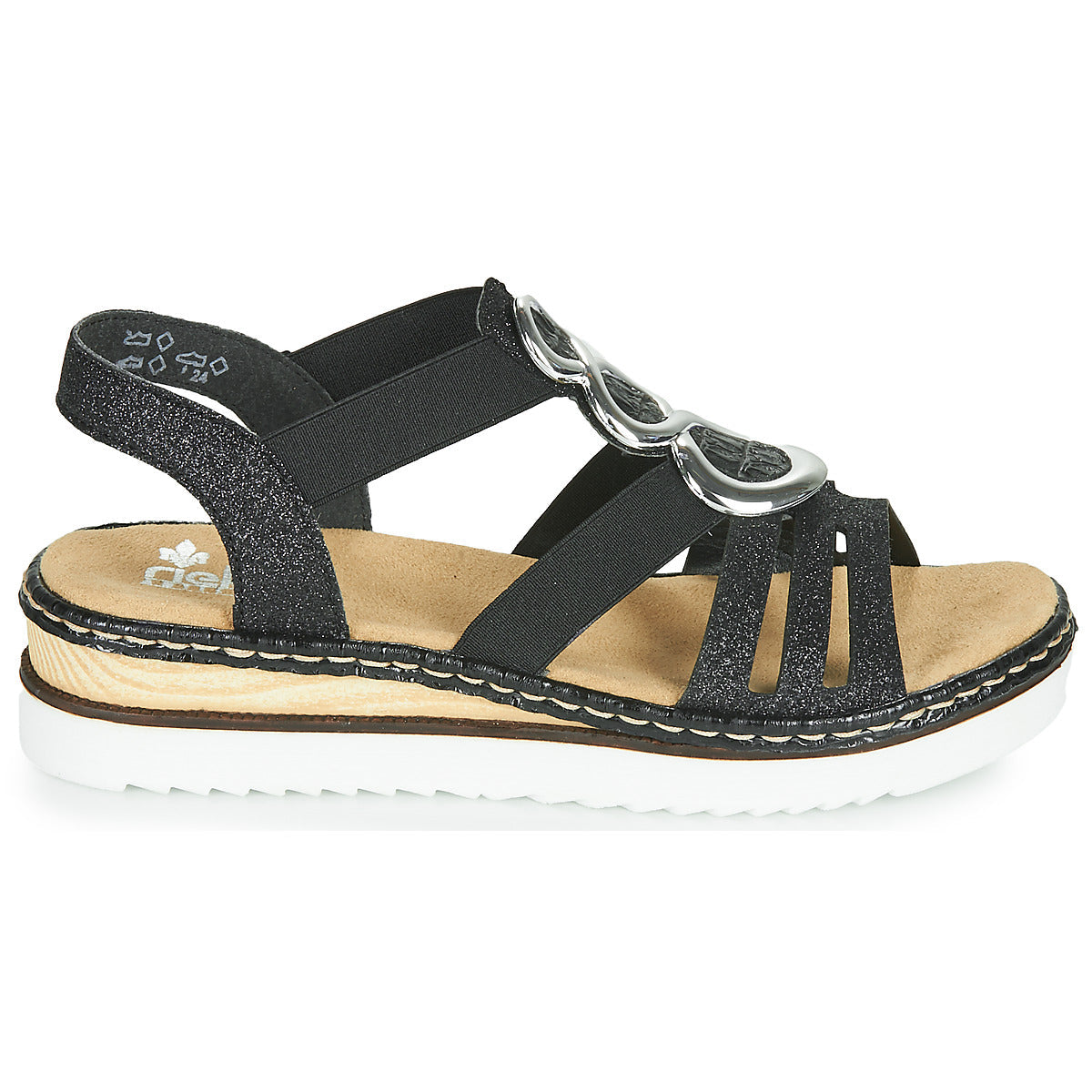 Sandali Donna Rieker FANNI Nero