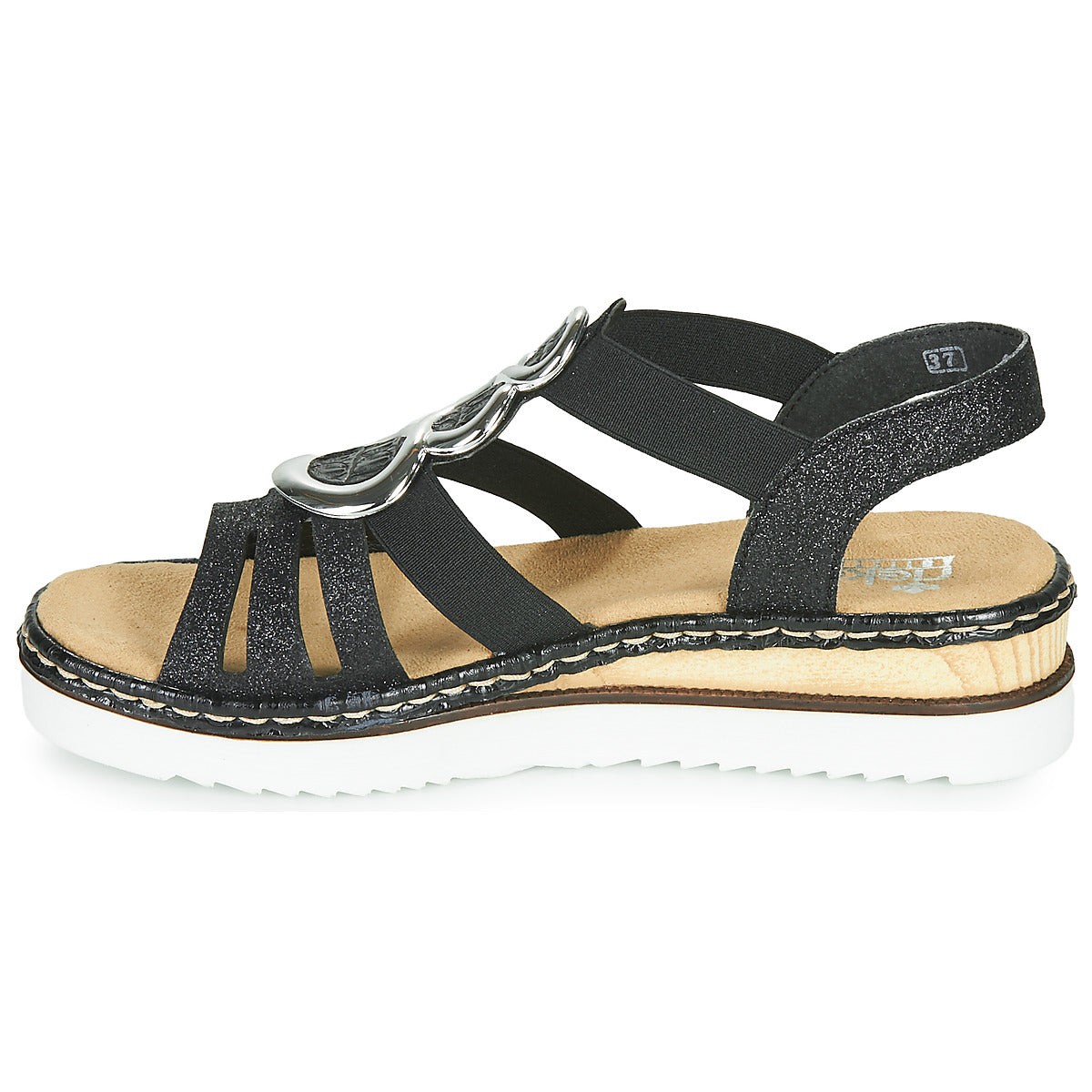 Sandali Donna Rieker FANNI Nero