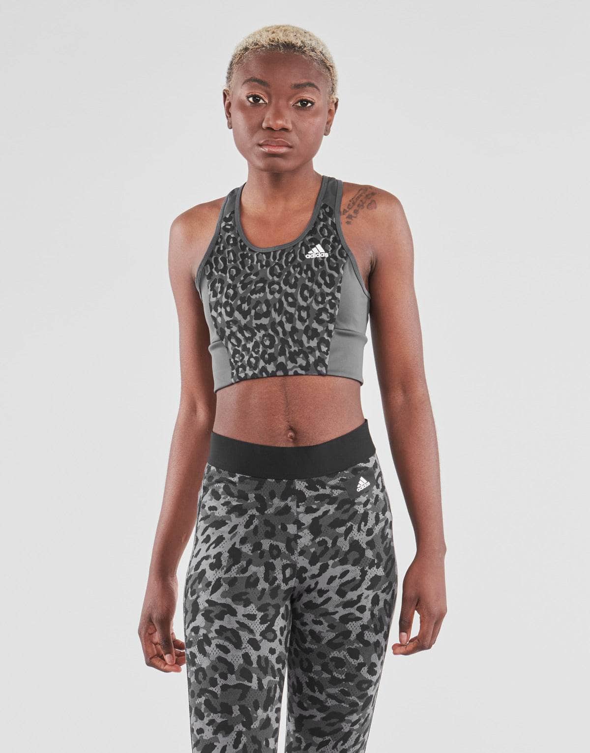 Top Donna adidas W LEO BT Grigio