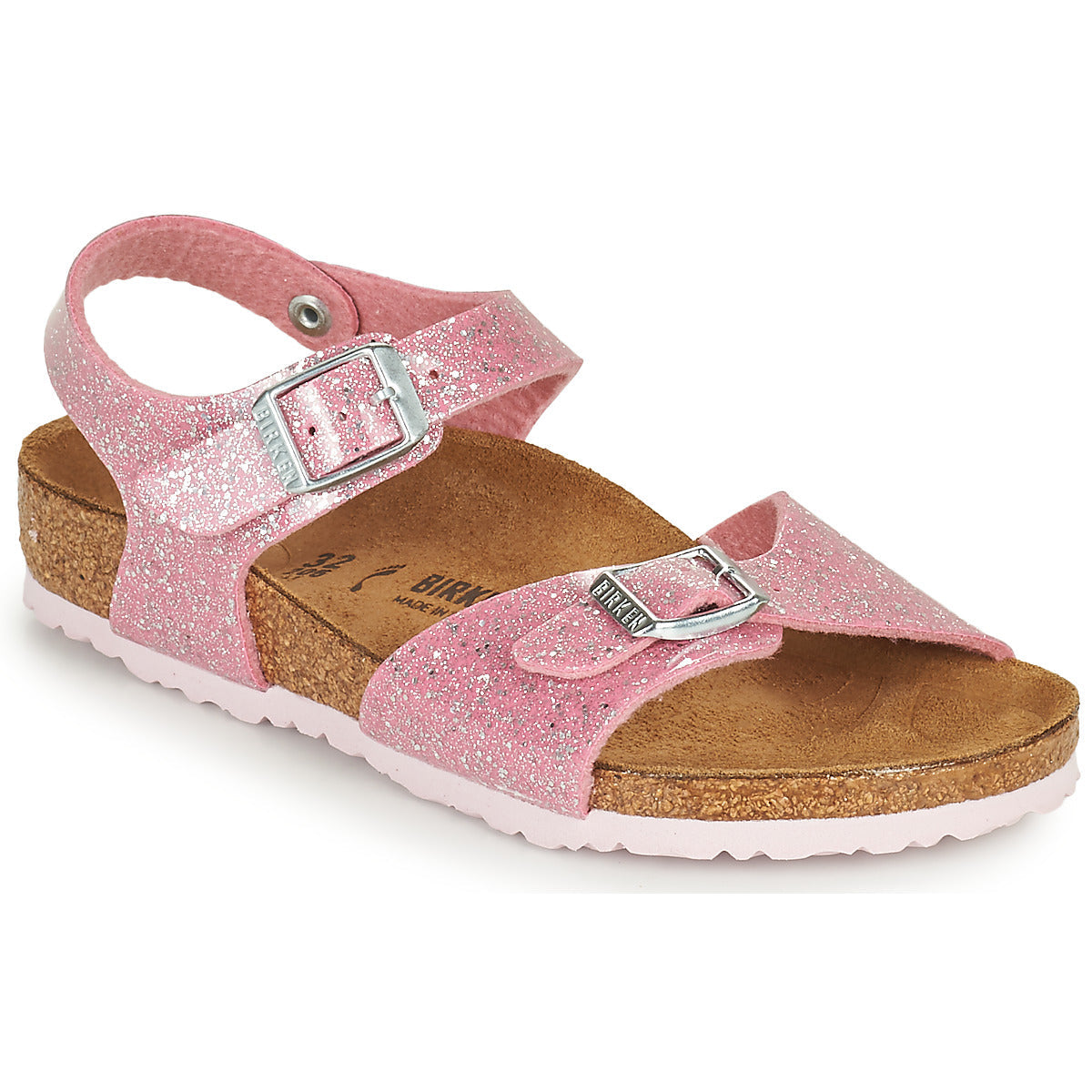 Sandali bambini ragazza BIRKENSTOCK RIO PLAIN Rosa