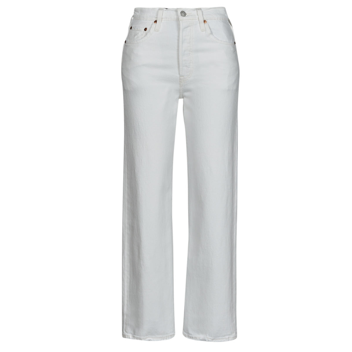 Jeans Donna Levis RIBCAGE STRAIGHT ANKLE Bianco