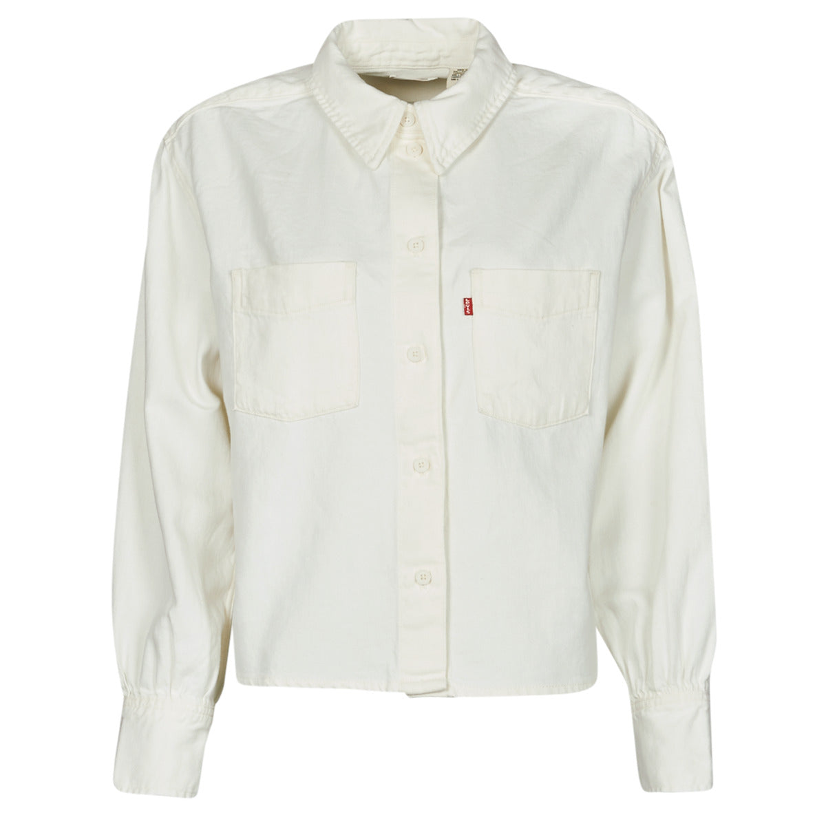 Camicia Donna Levis ZOEY PLEAT UTILITY SHIRT Bianco