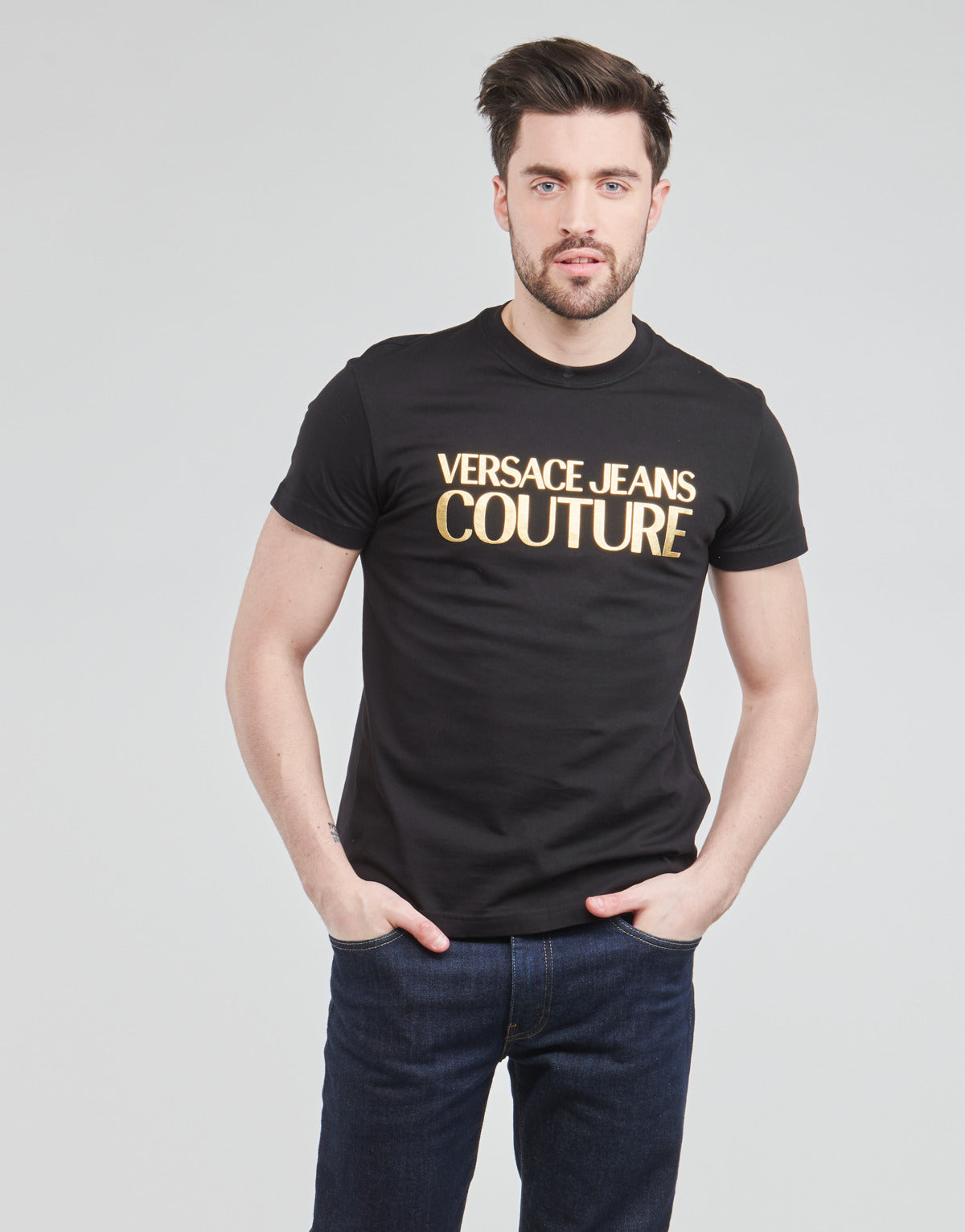 T-shirt Uomo Versace Jeans Couture TIKI Nero