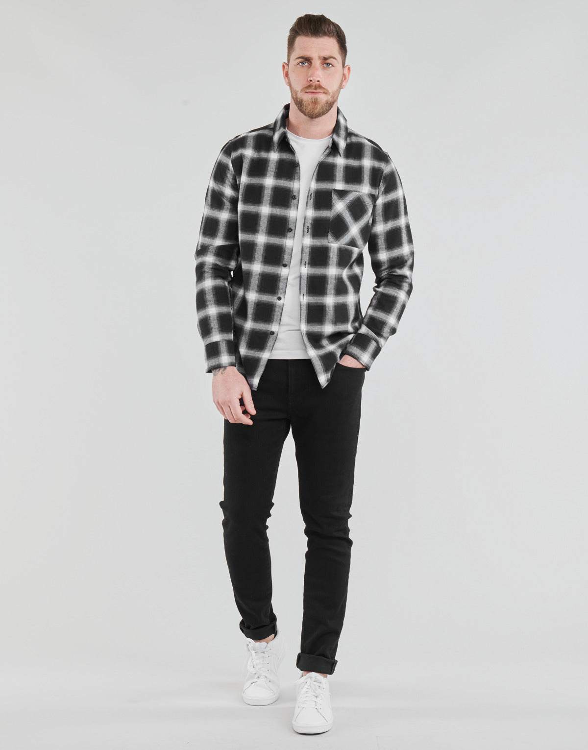 Jeans skynny Uomo Diesel D-AMNY-SP4 Nero