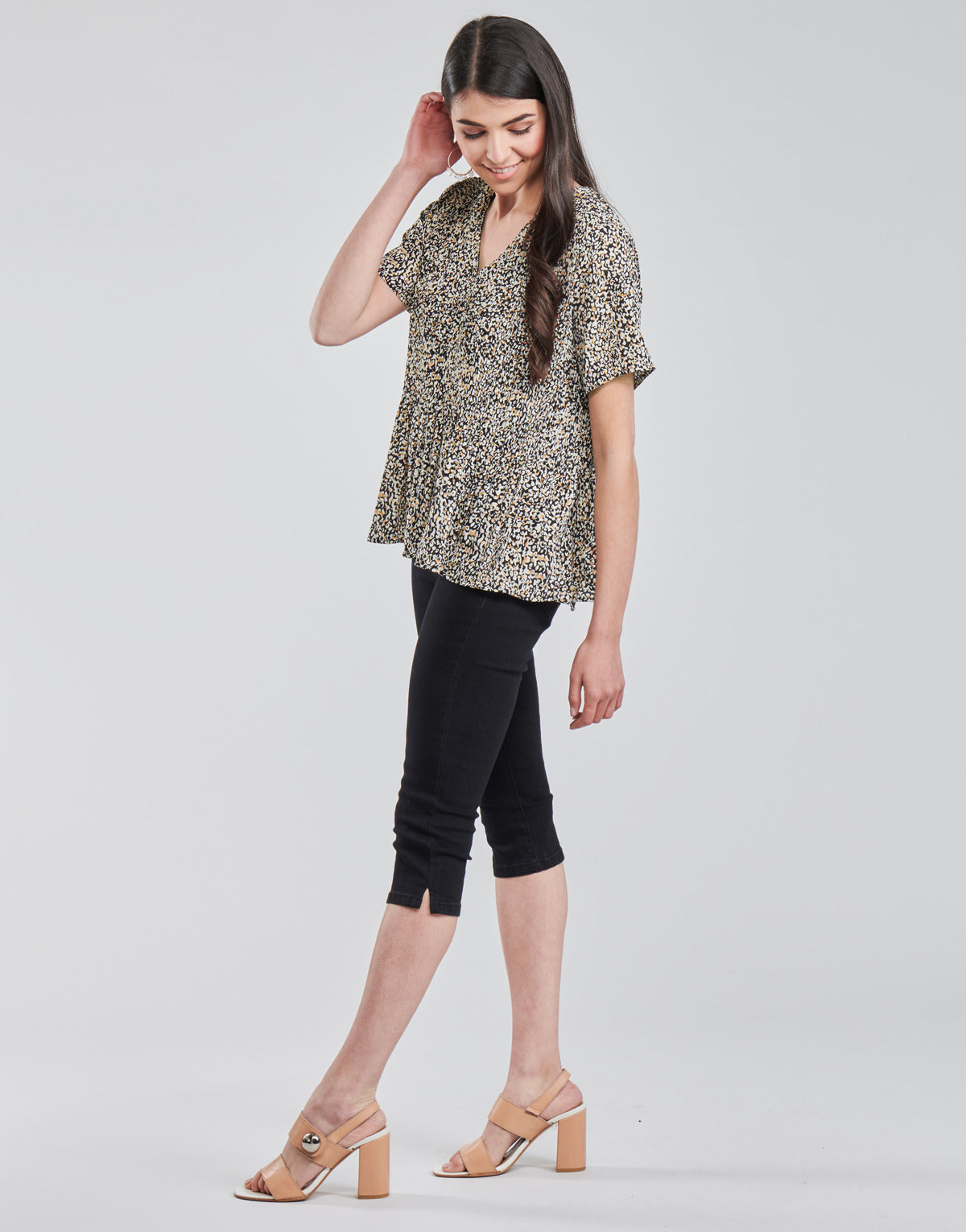 Jeans Slim Donna Vero Moda VMHOT SEVEN Nero