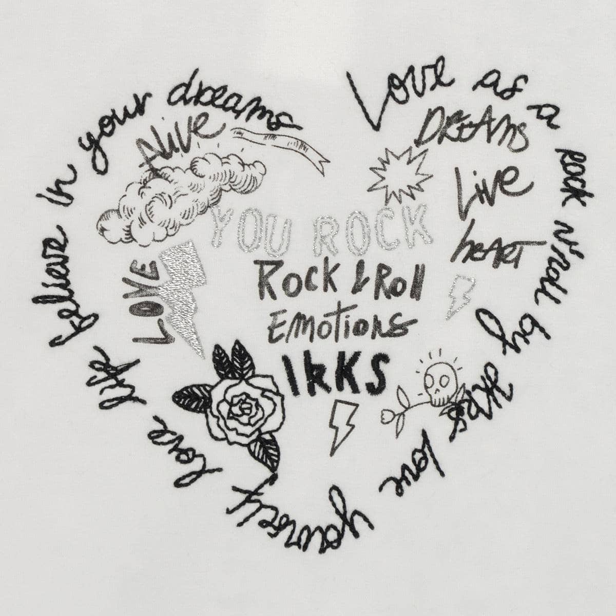 T-shirt ragazza Ikks XS10242-19-C Bianco