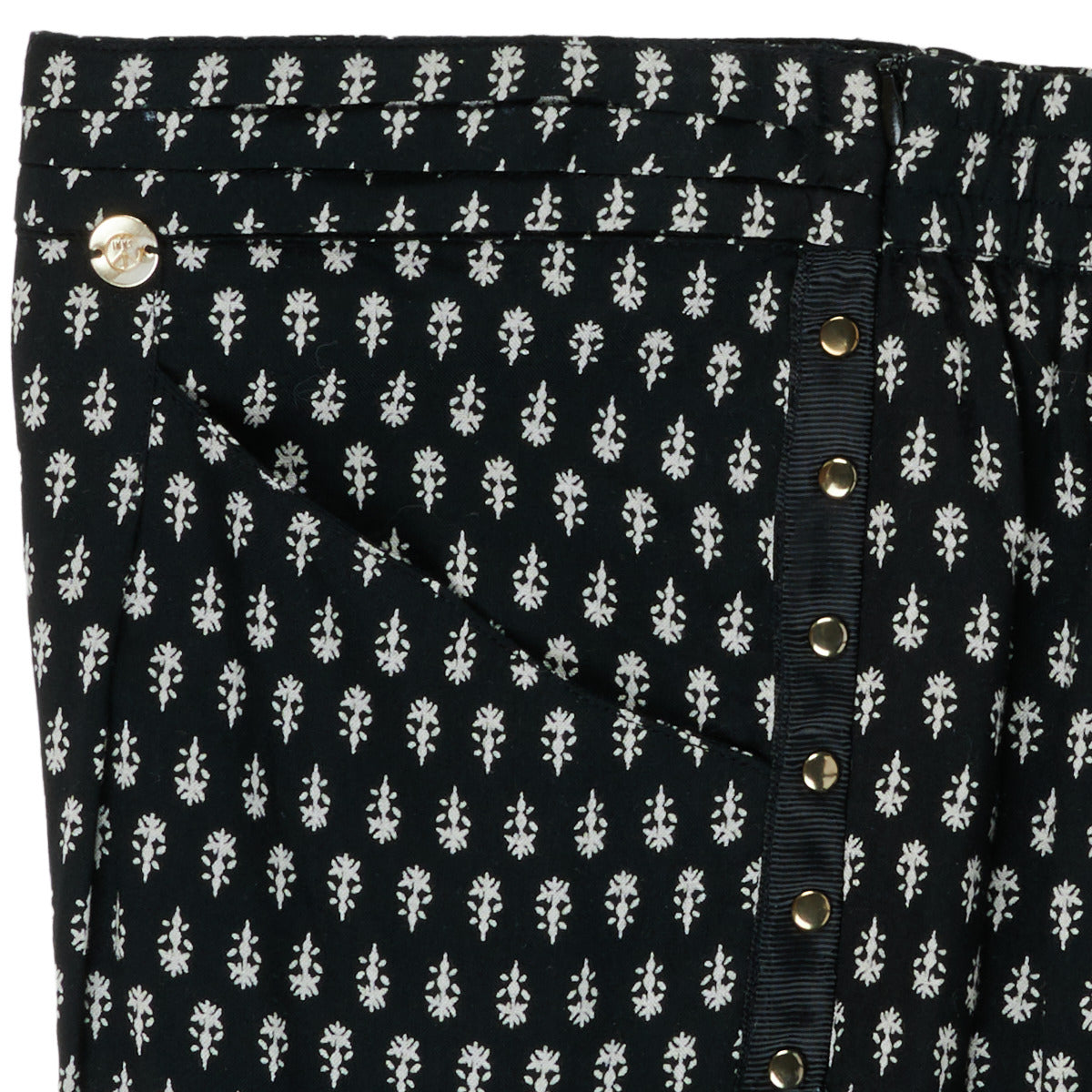 Pantaloni morbidi / Pantaloni alla zuava ragazza Ikks XS22002-02-C Nero