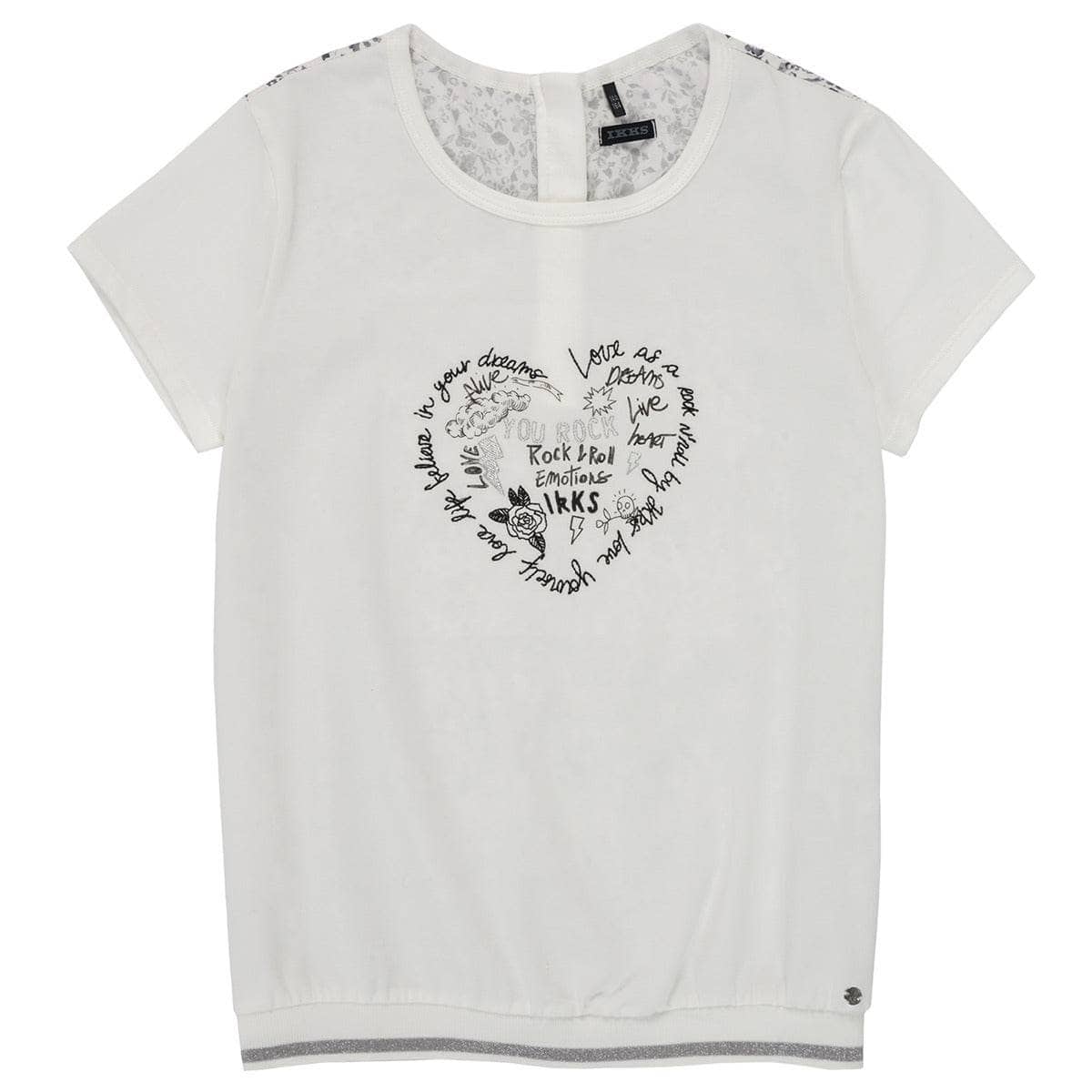 T-shirt ragazza Ikks XS10242-19-J Bianco