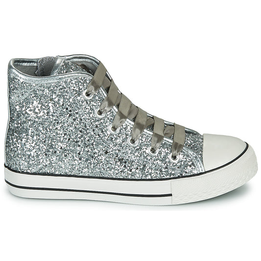 Scarpe bambini ragazza Citrouille et Compagnie OUTIL PAILLETTES Argento