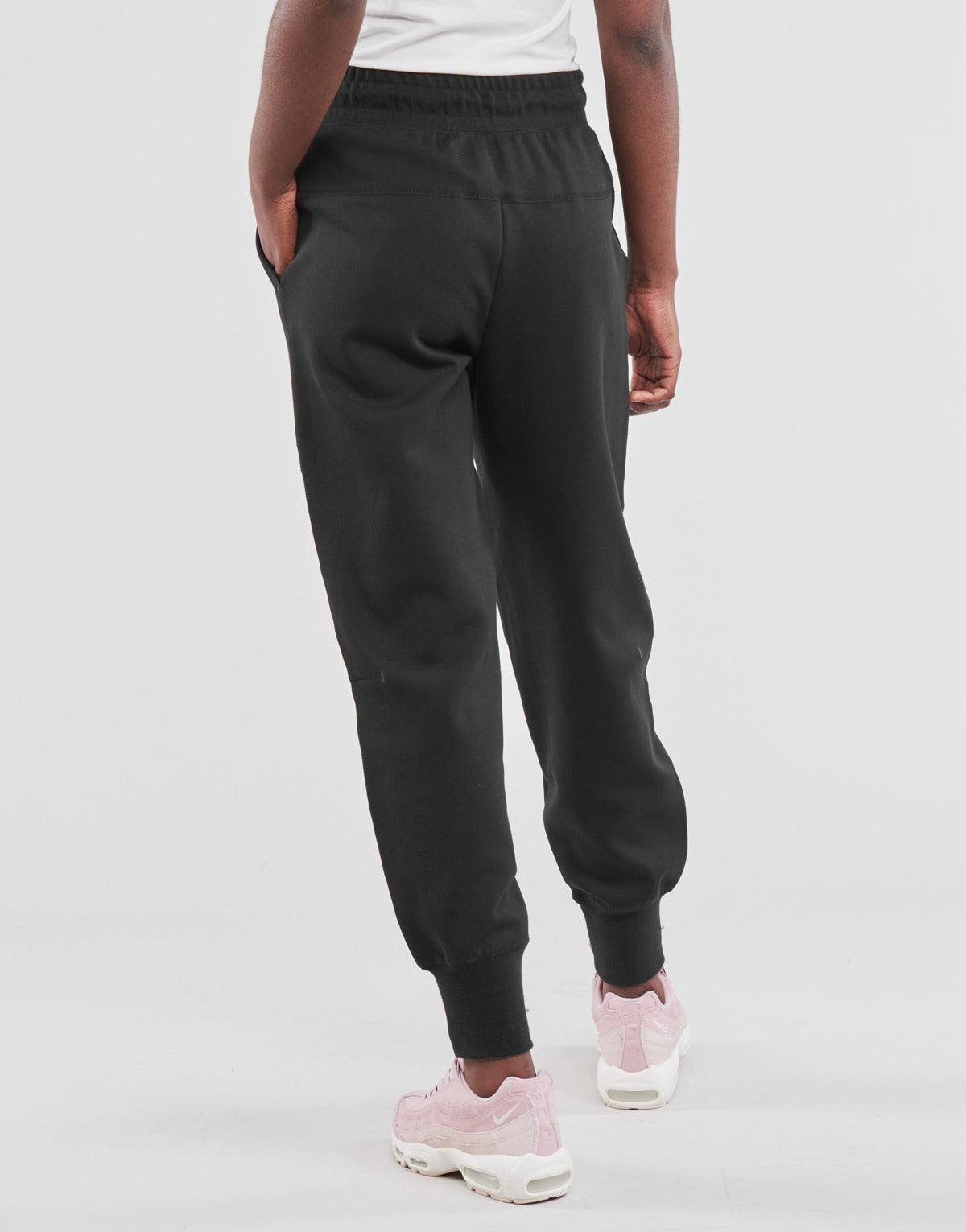 Pantaloni Sportivi Donna Nike  NSTCH FLC ESSNTL HR PNT  Nero
