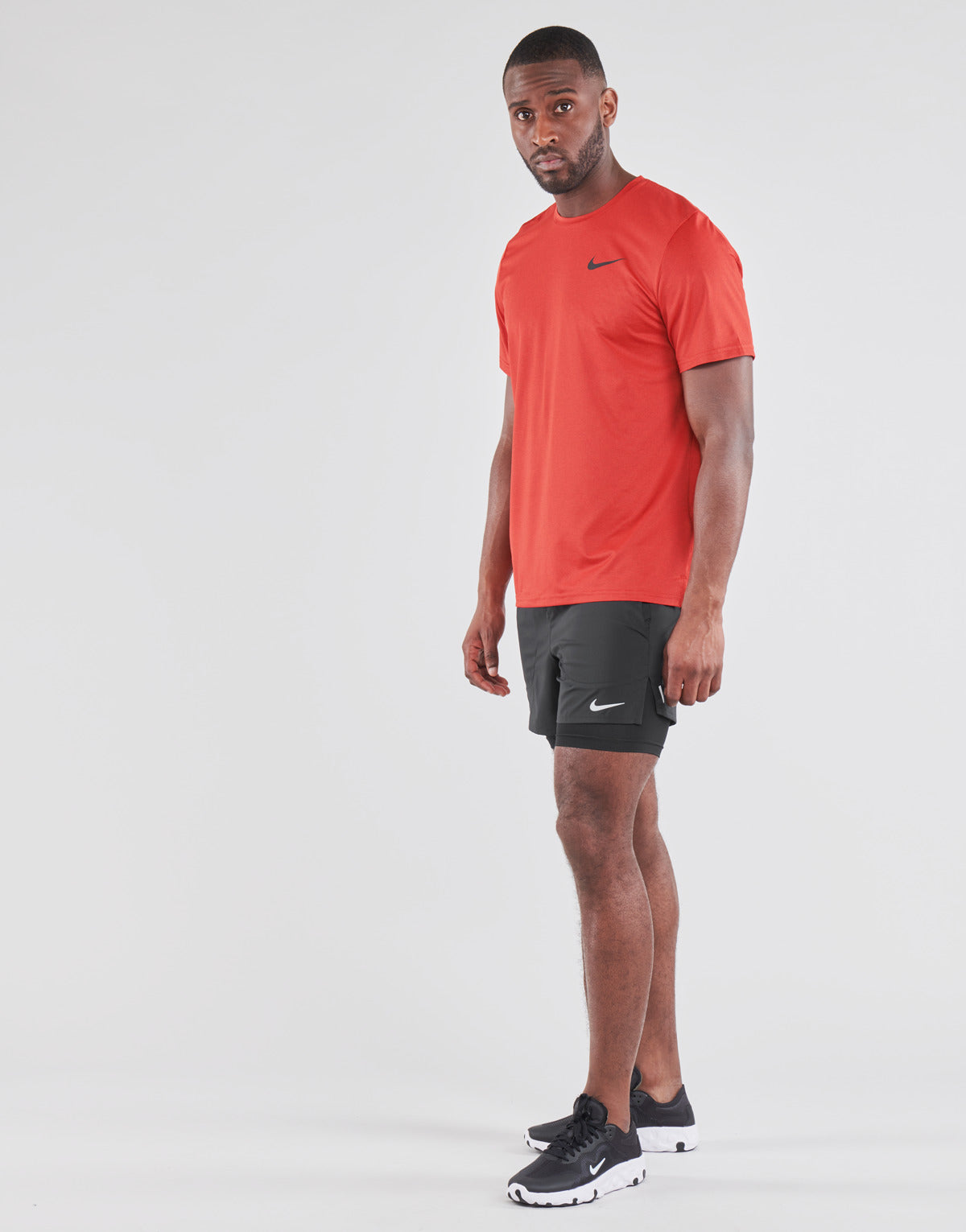 Pantaloni corti Uomo Nike DF FLX STRD 2IN1 SHRT 5IN Nero