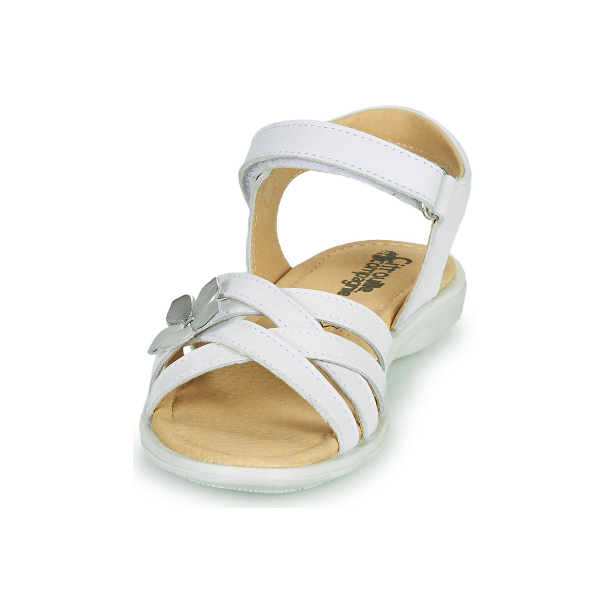 Sandali bambini ragazza Citrouille et Compagnie HERTUNE Bianco