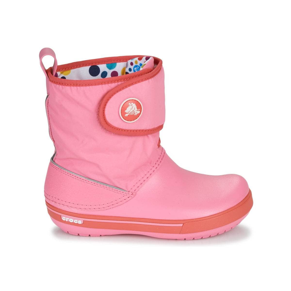 Scarpe da neve bambini ragazza Crocs CROCBAND ll.5 GUST BOOT KIDS PLEM PPY Rosa