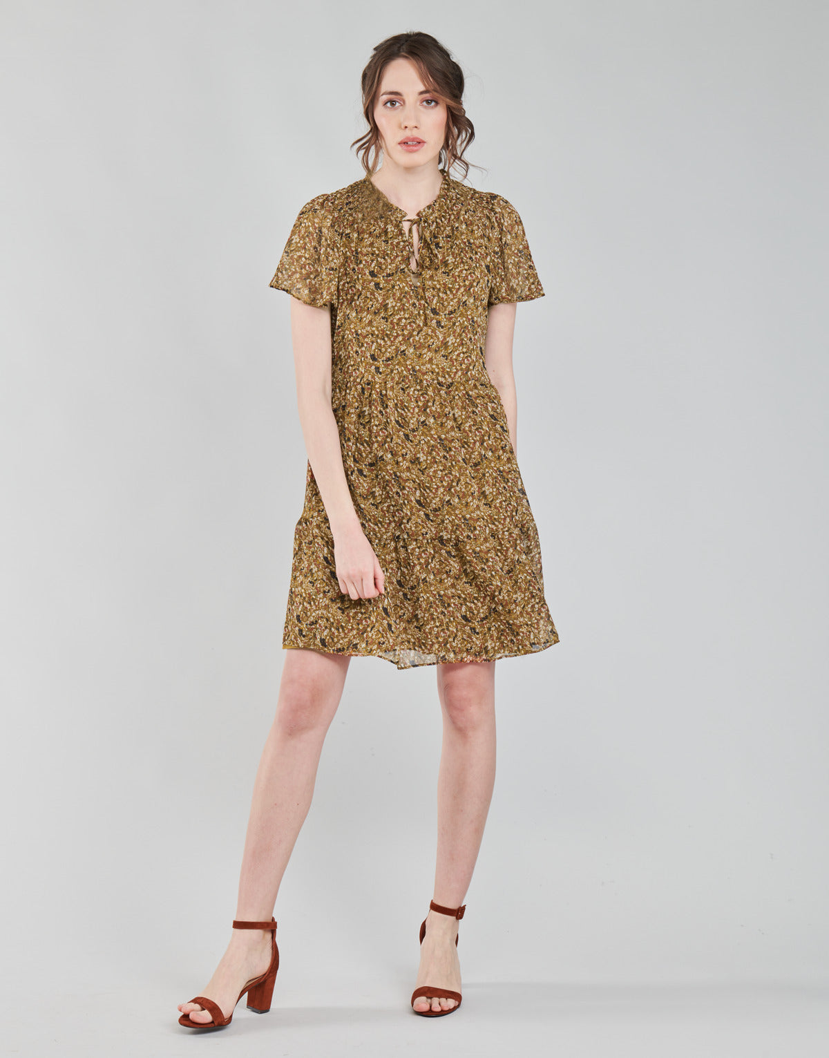 Abito corto Donna Naf Naf MARIA R1 Marrone