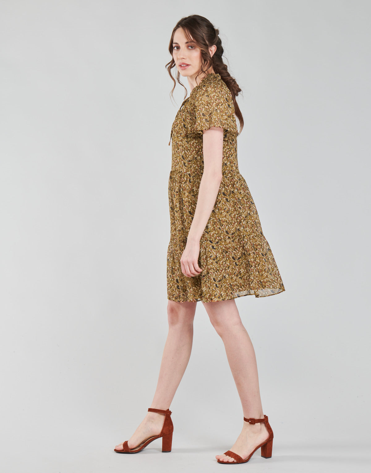 Abito corto Donna Naf Naf MARIA R1 Marrone