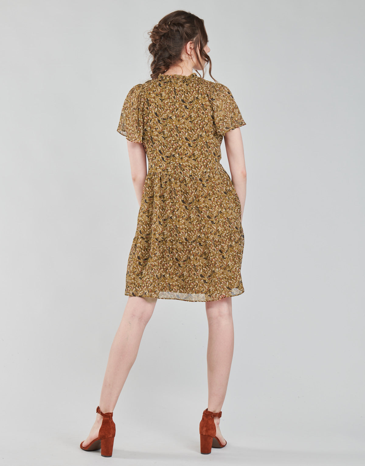 Abito corto Donna Naf Naf MARIA R1 Marrone