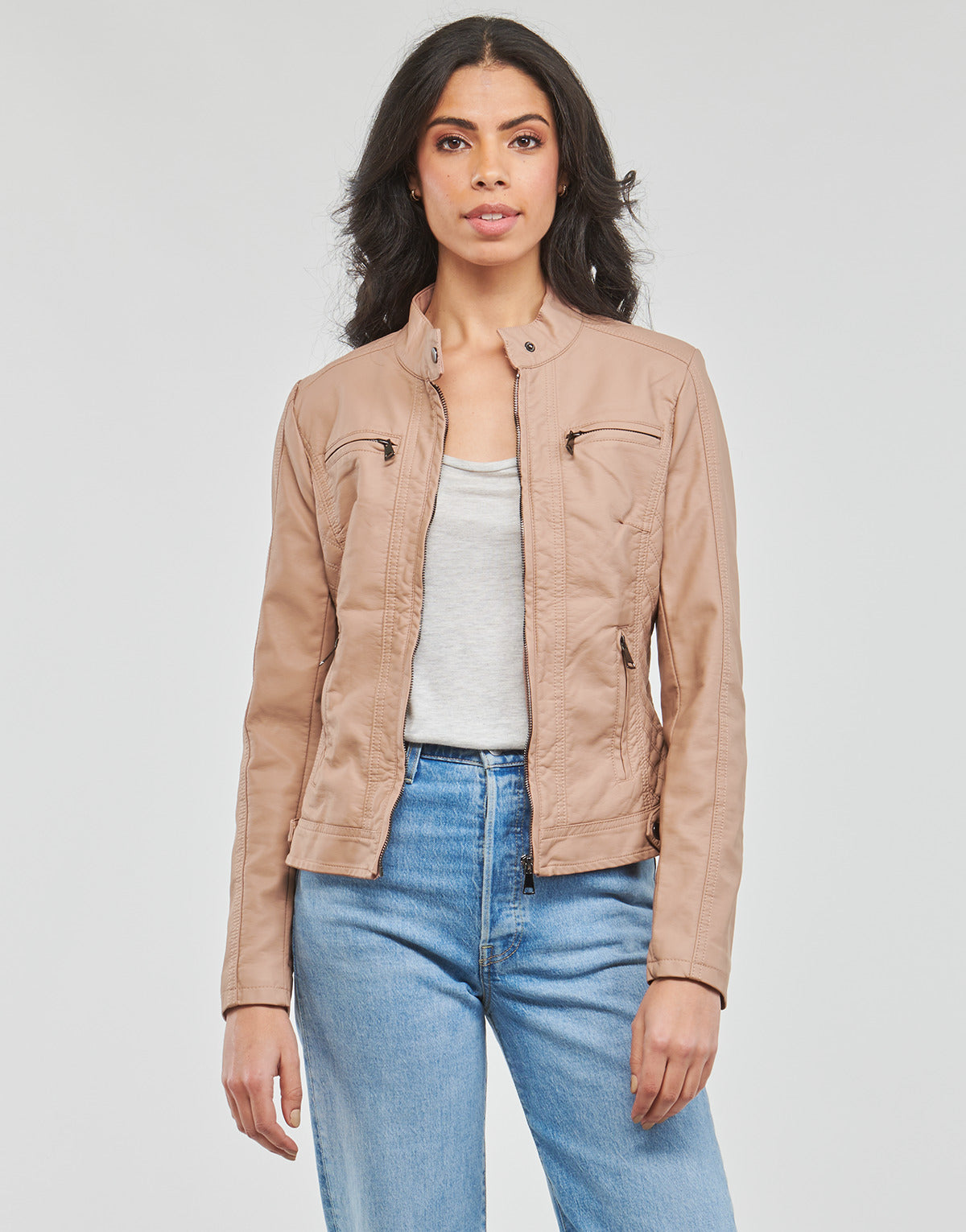 Giacca in pelle Donna Moony Mood PUIR Rosa