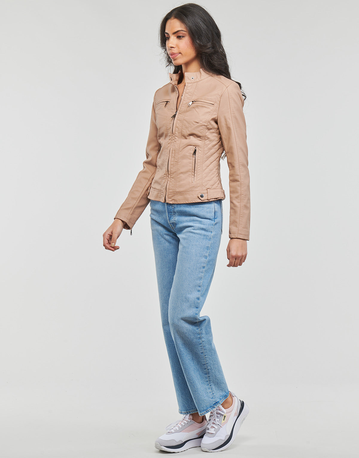 Giacca in pelle Donna Moony Mood PUIR Rosa