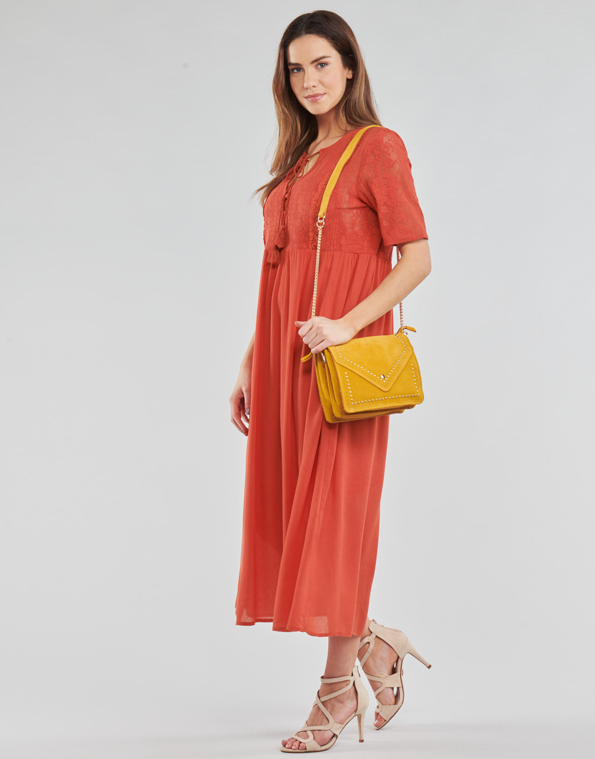 Abito lungo Donna Betty London ORVILLE Rosso