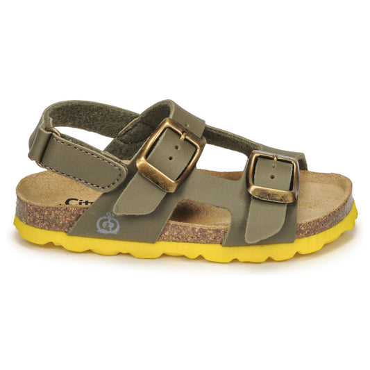Sandali bambini ragazzo Citrouille et Compagnie KELATU Kaki