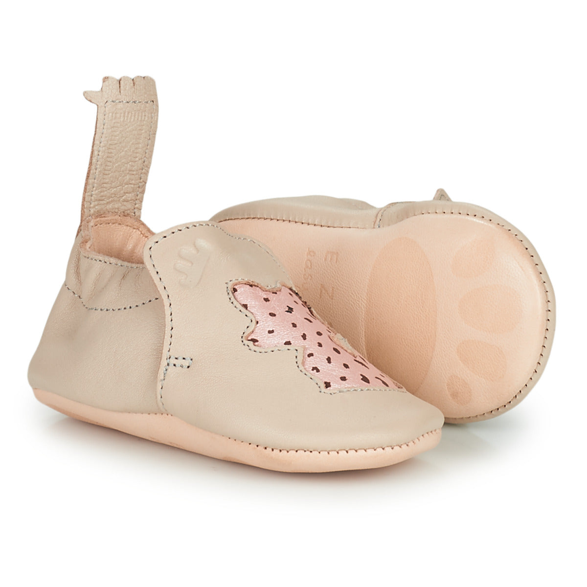 Pantofole bambini ragazzo Easy Peasy  BLUMOO RENARD  Beige