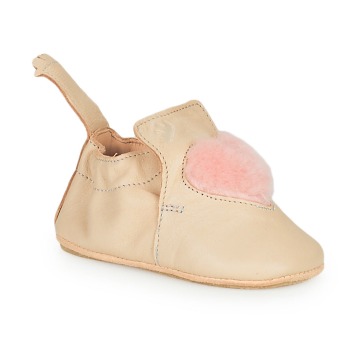Pantofole bambini ragazza Easy Peasy BLUBLU COEUR Beige