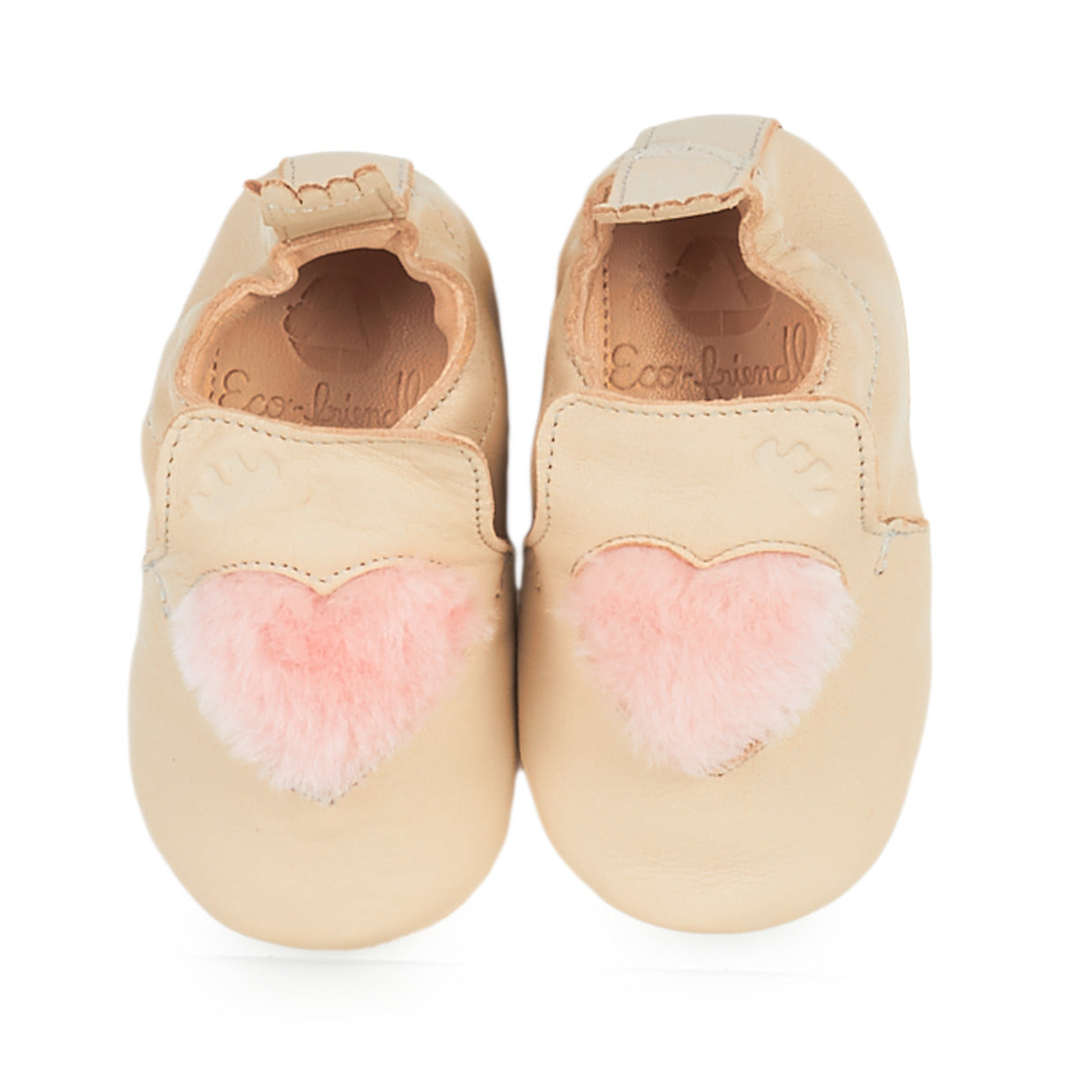 Pantofole bambini ragazza Easy Peasy BLUBLU COEUR Beige