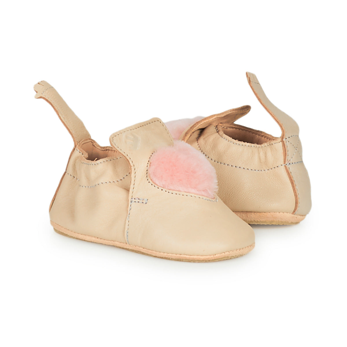 Pantofole bambini ragazza Easy Peasy BLUBLU COEUR Beige