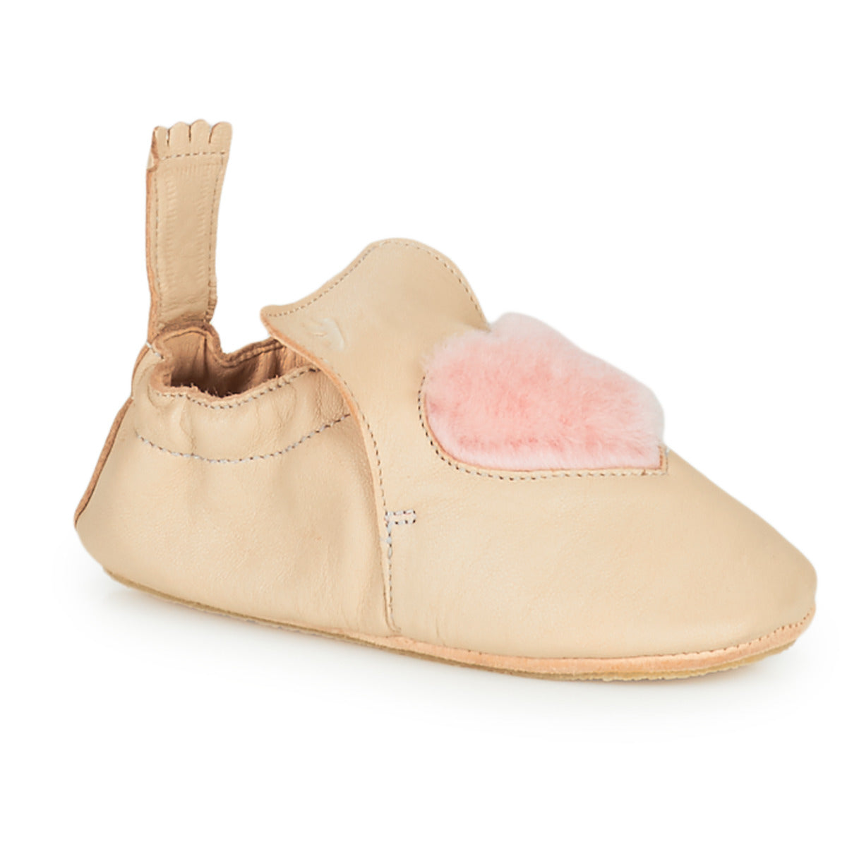 Pantofole bambini ragazza Easy Peasy BLUBLU COEUR Beige