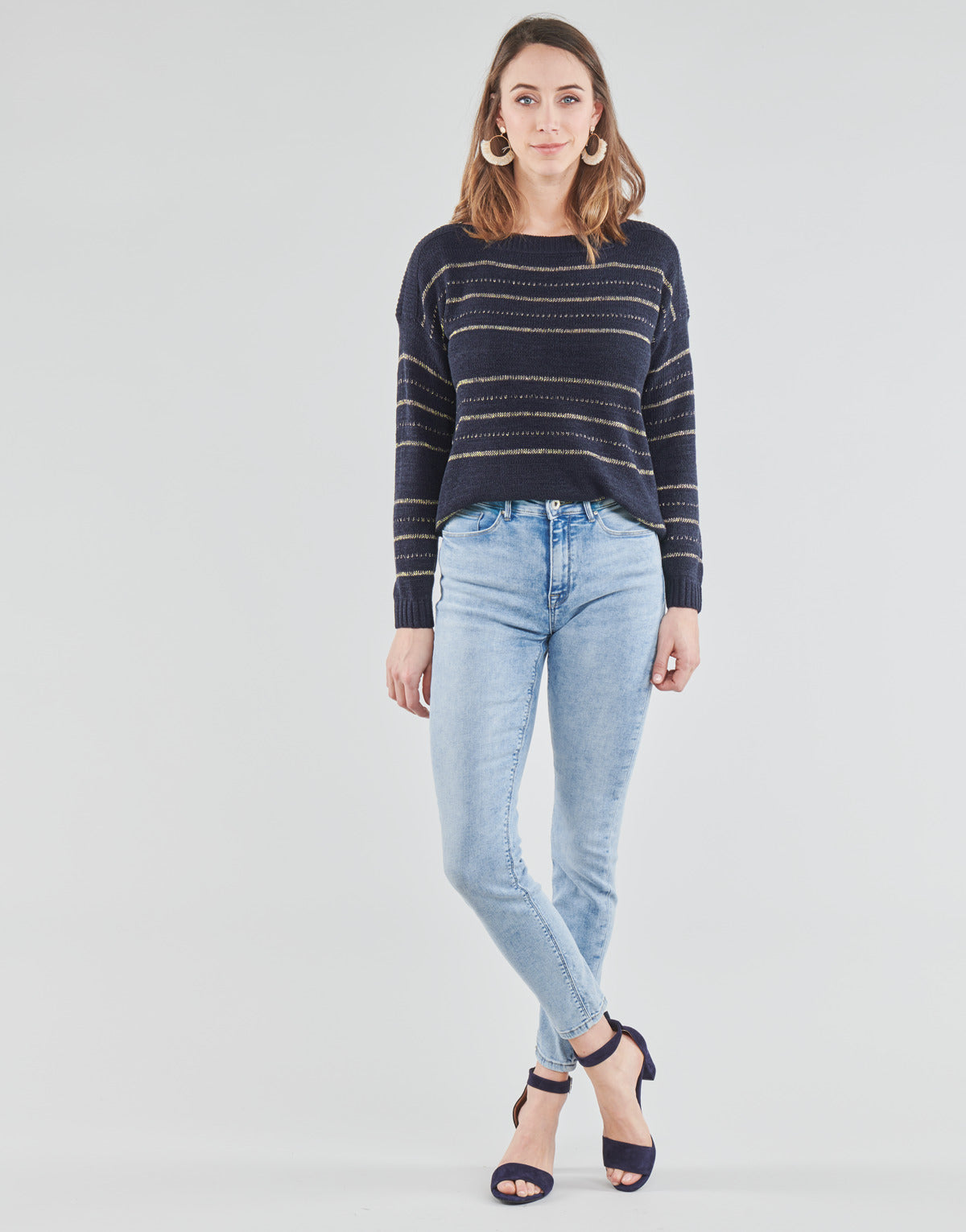 Jeans Slim Donna Only ONLPAOLA Blu