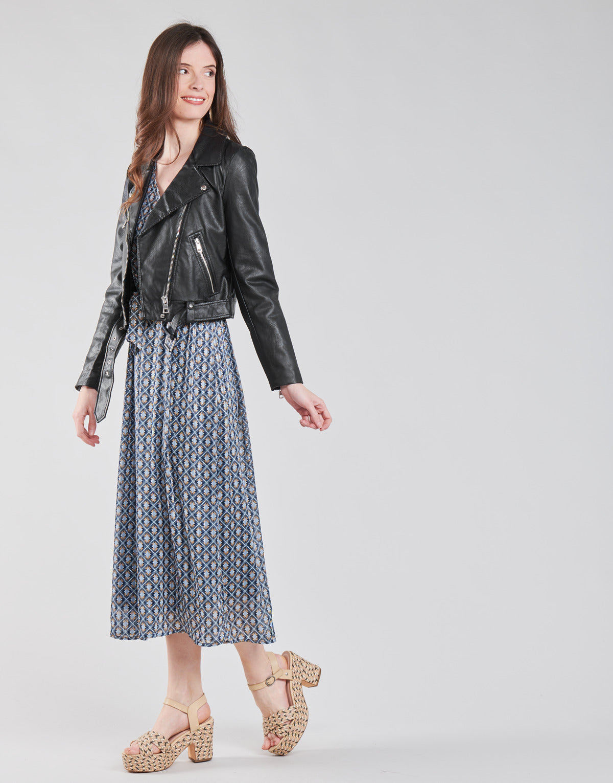 Giacca in pelle Donna Only  ONLVALERIE  Nero