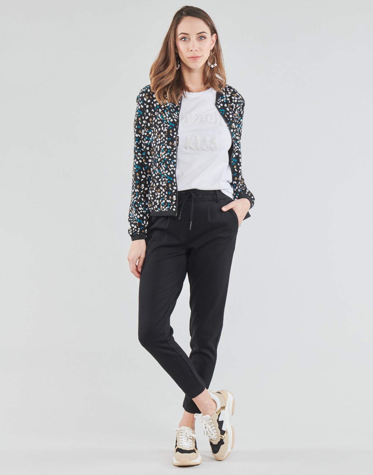 Pantalone Chino Donna Only ONLPOPTRASH Nero