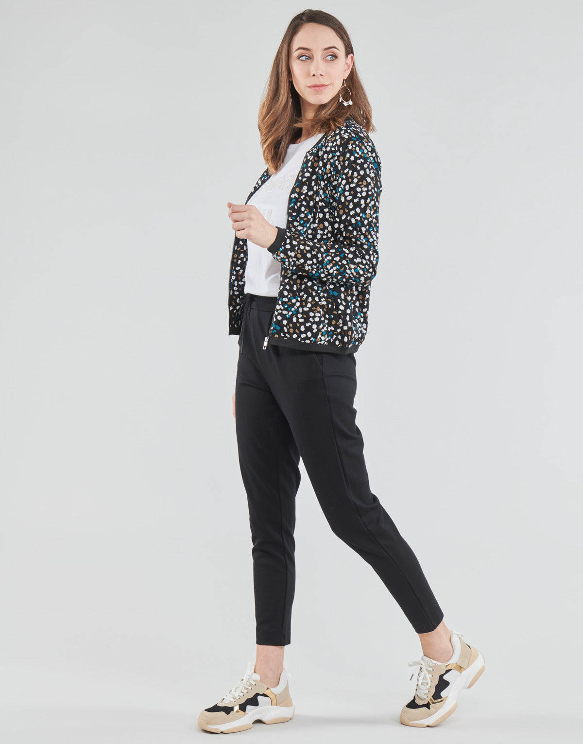 Pantalone Chino Donna Only ONLPOPTRASH Nero