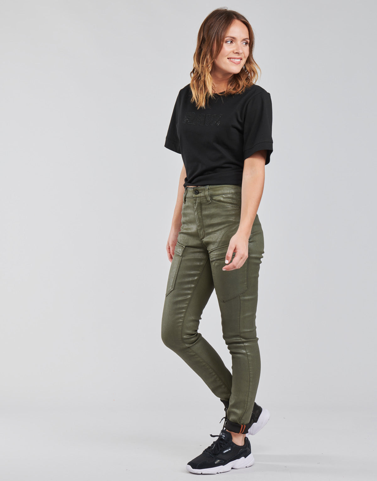 Pantalone Cargo Donna G-Star Raw HIGH G-SHAPE CARGO SKINNY PANT WMN Verde