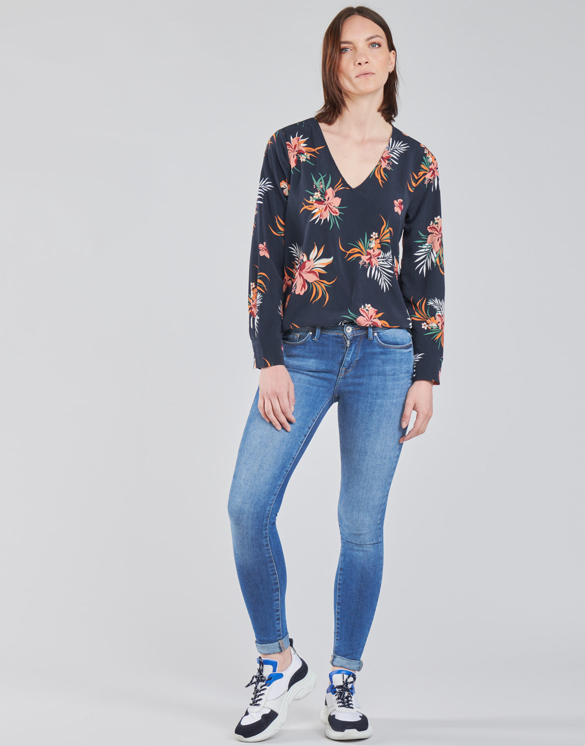 Jeans Slim Donna Only ONLSHAPE Blu