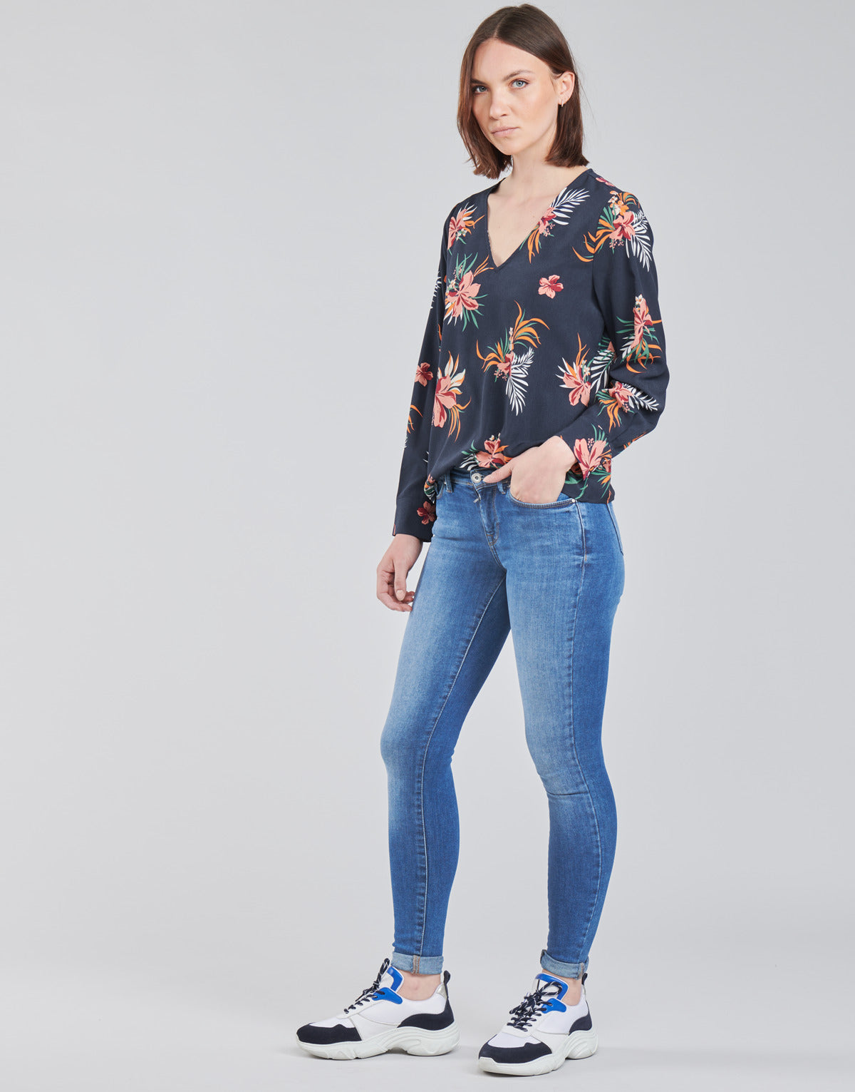 Jeans Slim Donna Only ONLSHAPE Blu