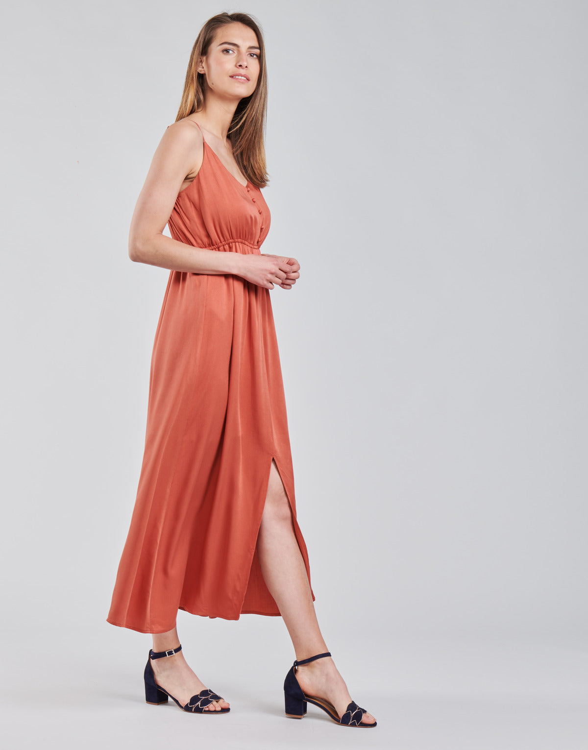 Abito lungo Donna Betty London ONNANA Marrone