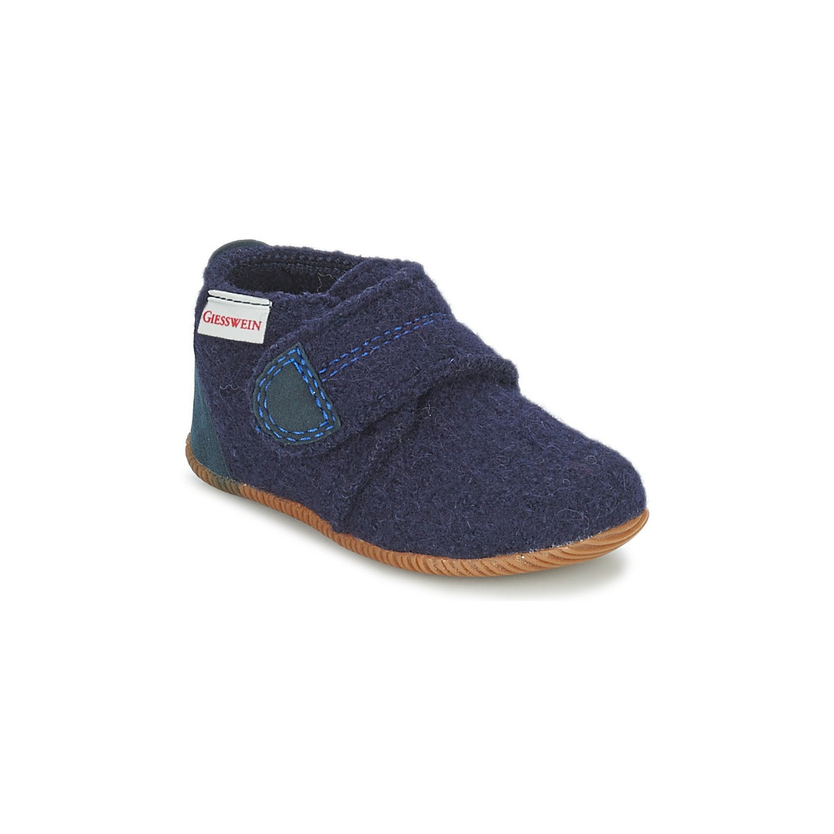 Pantofole bambini ragazza Giesswein OBERSTAUFEN Blu