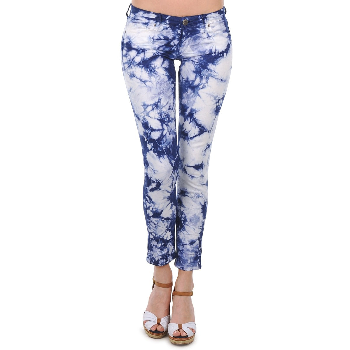 Pantaloni 7/8 e 3/4 Donna Cimarron CLARA TIE DYE Blu