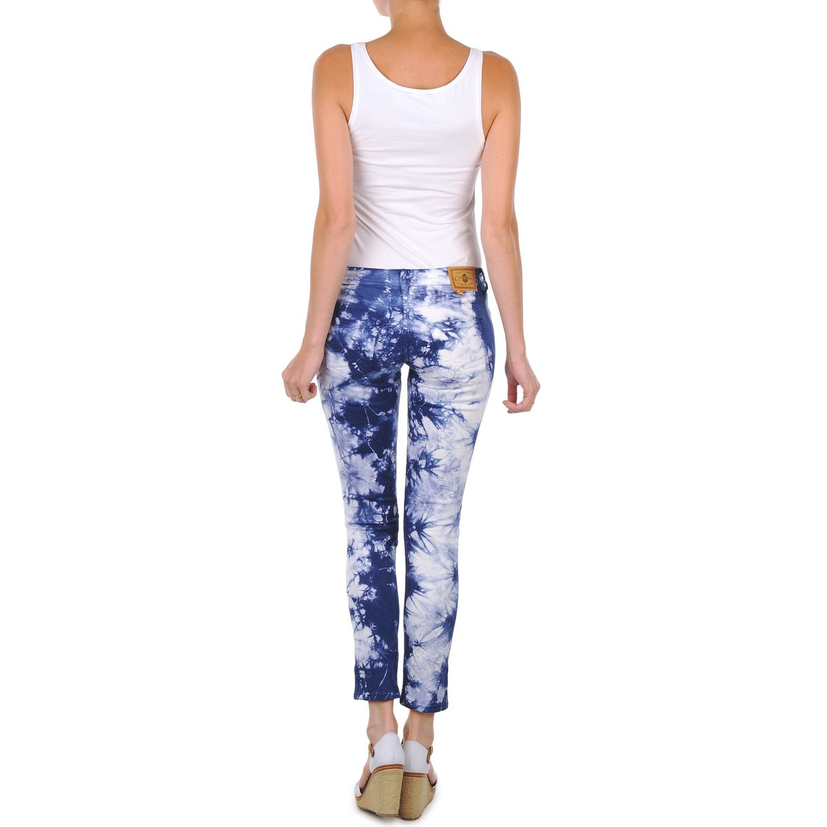 Pantaloni 7/8 e 3/4 Donna Cimarron CLARA TIE DYE Blu