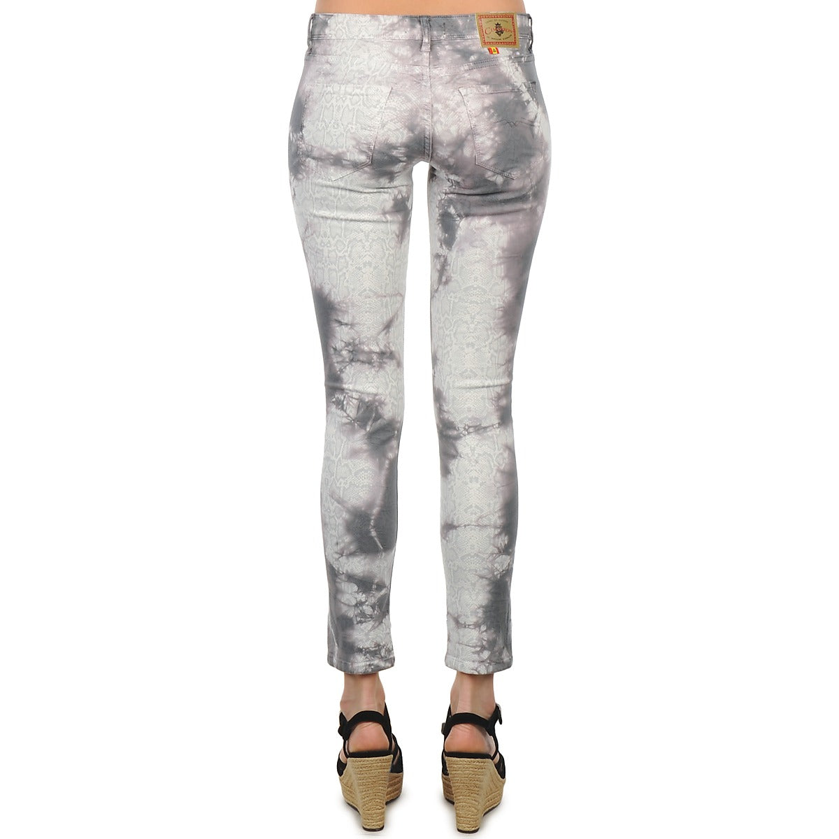 Pantaloni 7/8 e 3/4 Donna Cimarron CLARA TIE DYE PYTHON Grigio