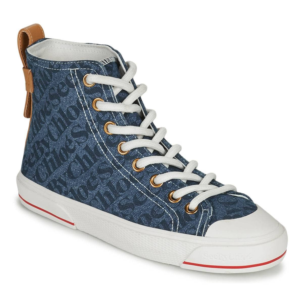Sneakers alte Donna See by Chloé ARYANA Blu