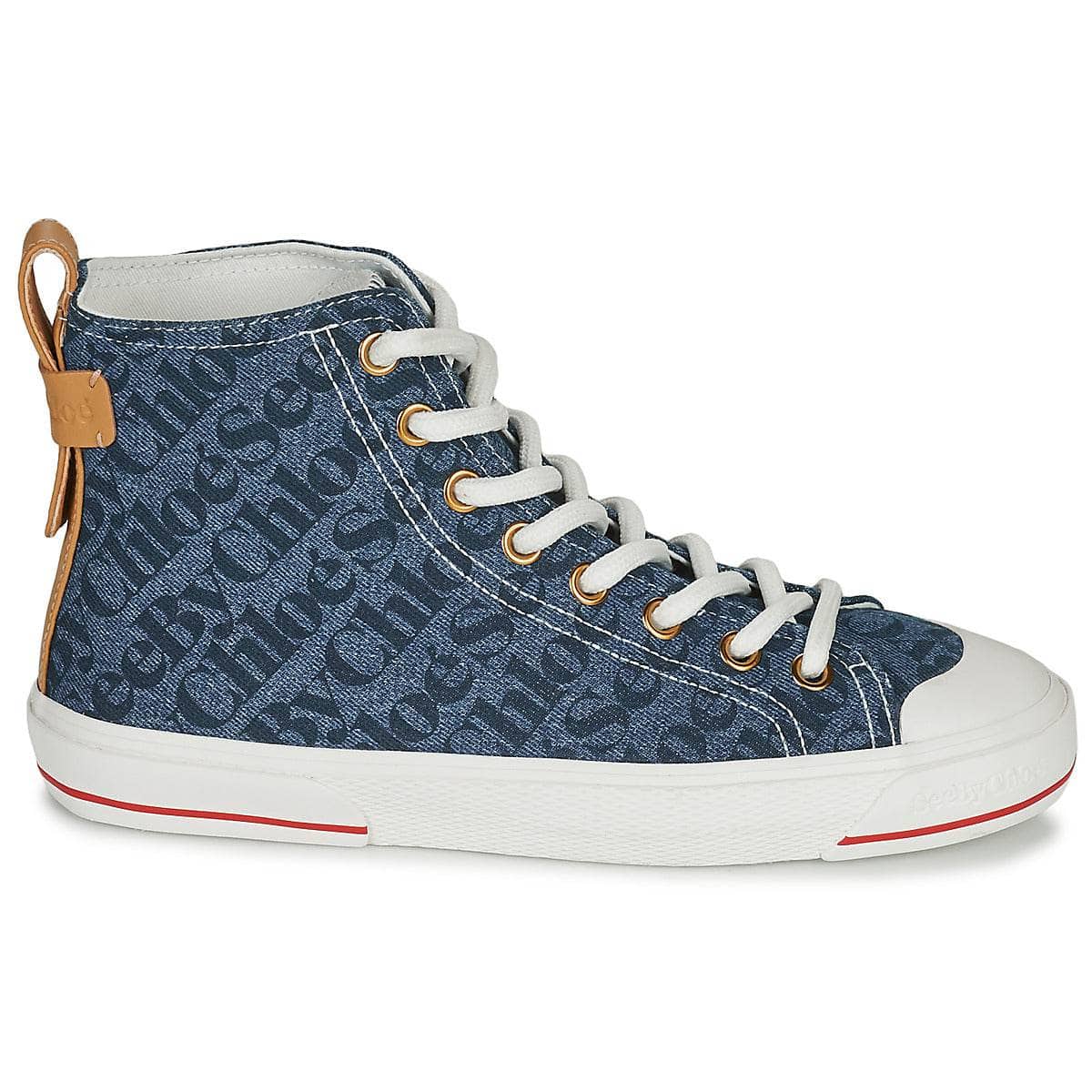 Sneakers alte Donna See by Chloé ARYANA Blu
