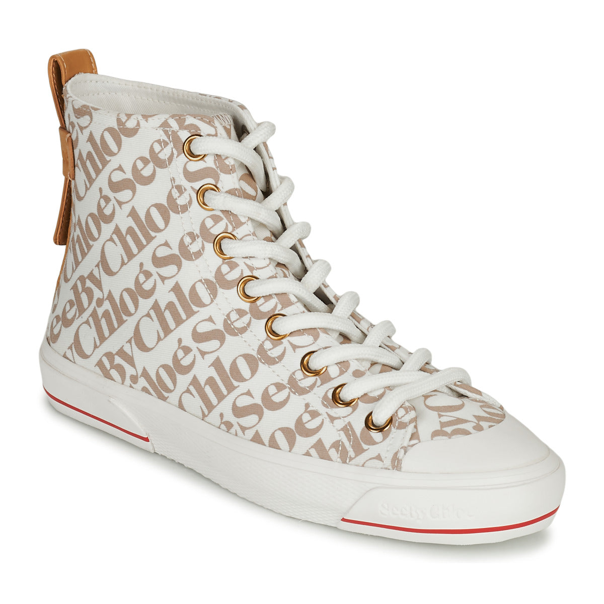Sneakers alte Donna See by Chloé ARYANA Beige