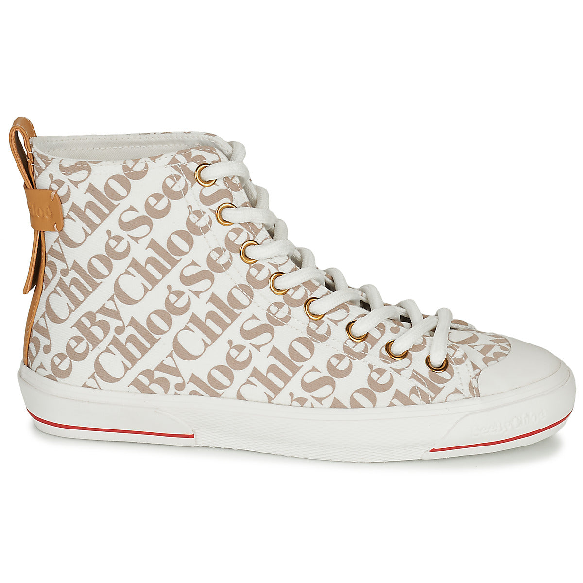 Sneakers alte Donna See by Chloé ARYANA Beige