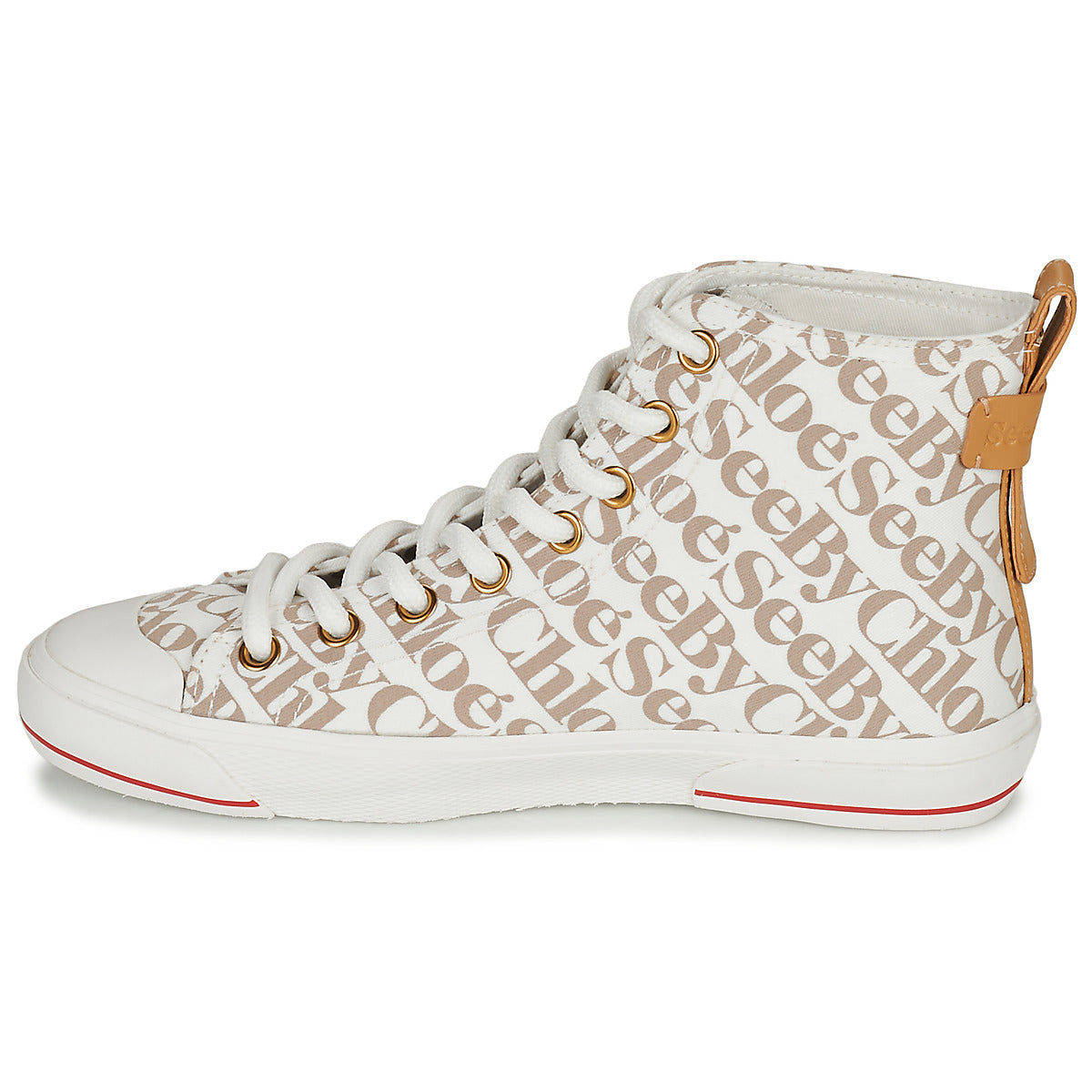 Sneakers alte Donna See by Chloé ARYANA Beige