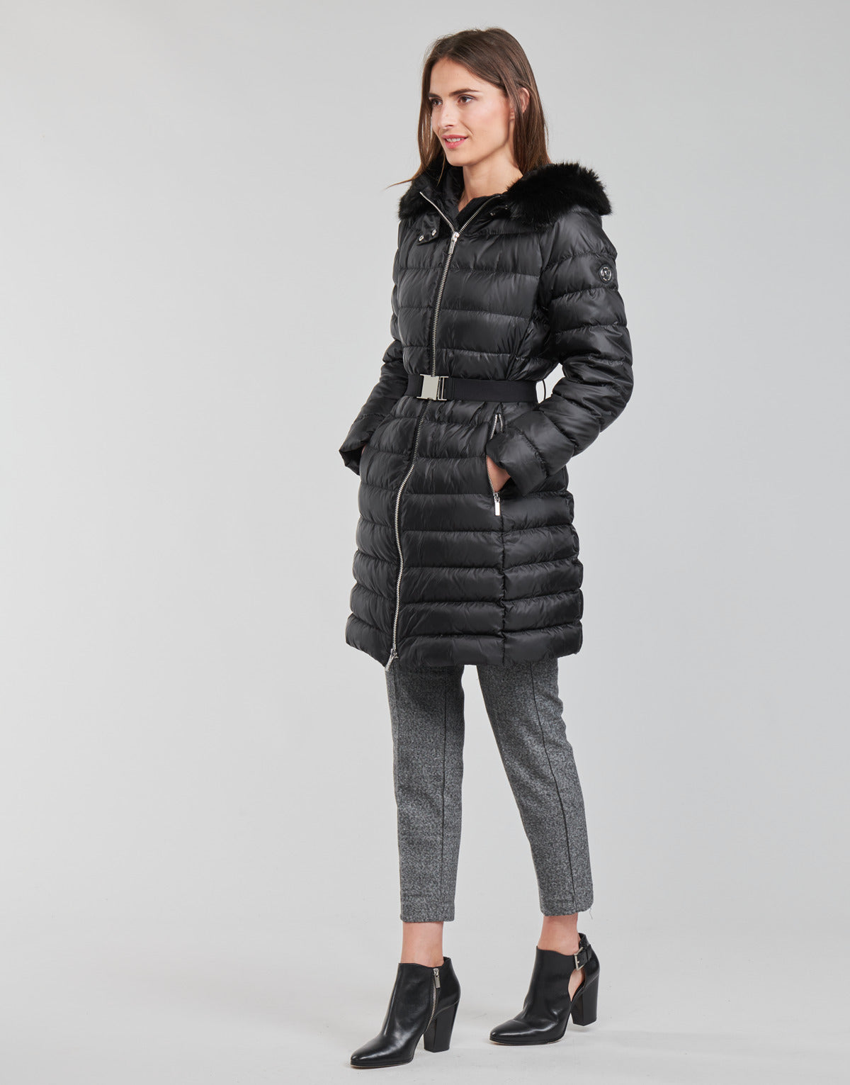 Piumino Donna MICHAEL Michael Kors ECO LONG PERFMNC PUFFER Nero