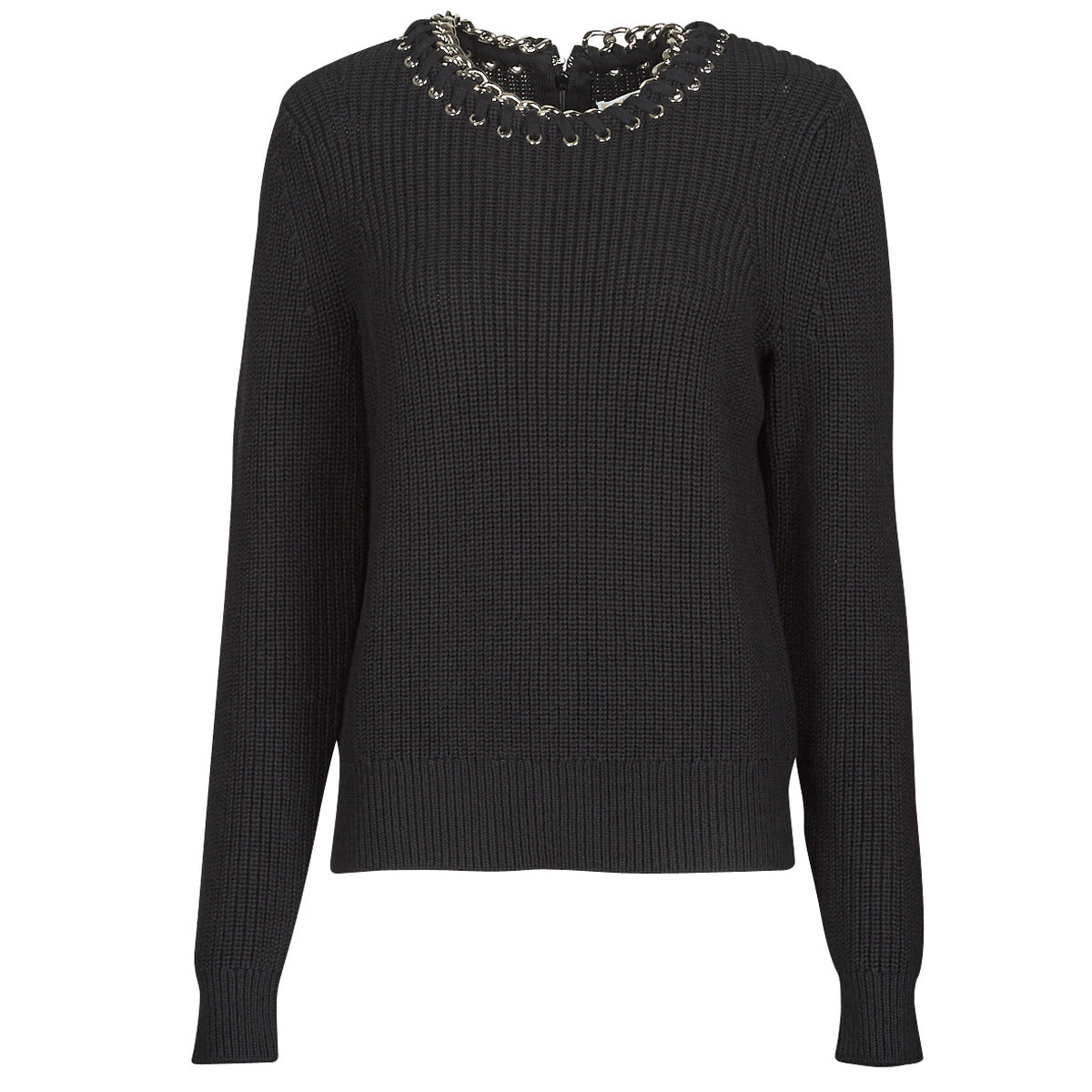 Maglione Donna MICHAEL Michael Kors CHAIN NK SWEATER Nero