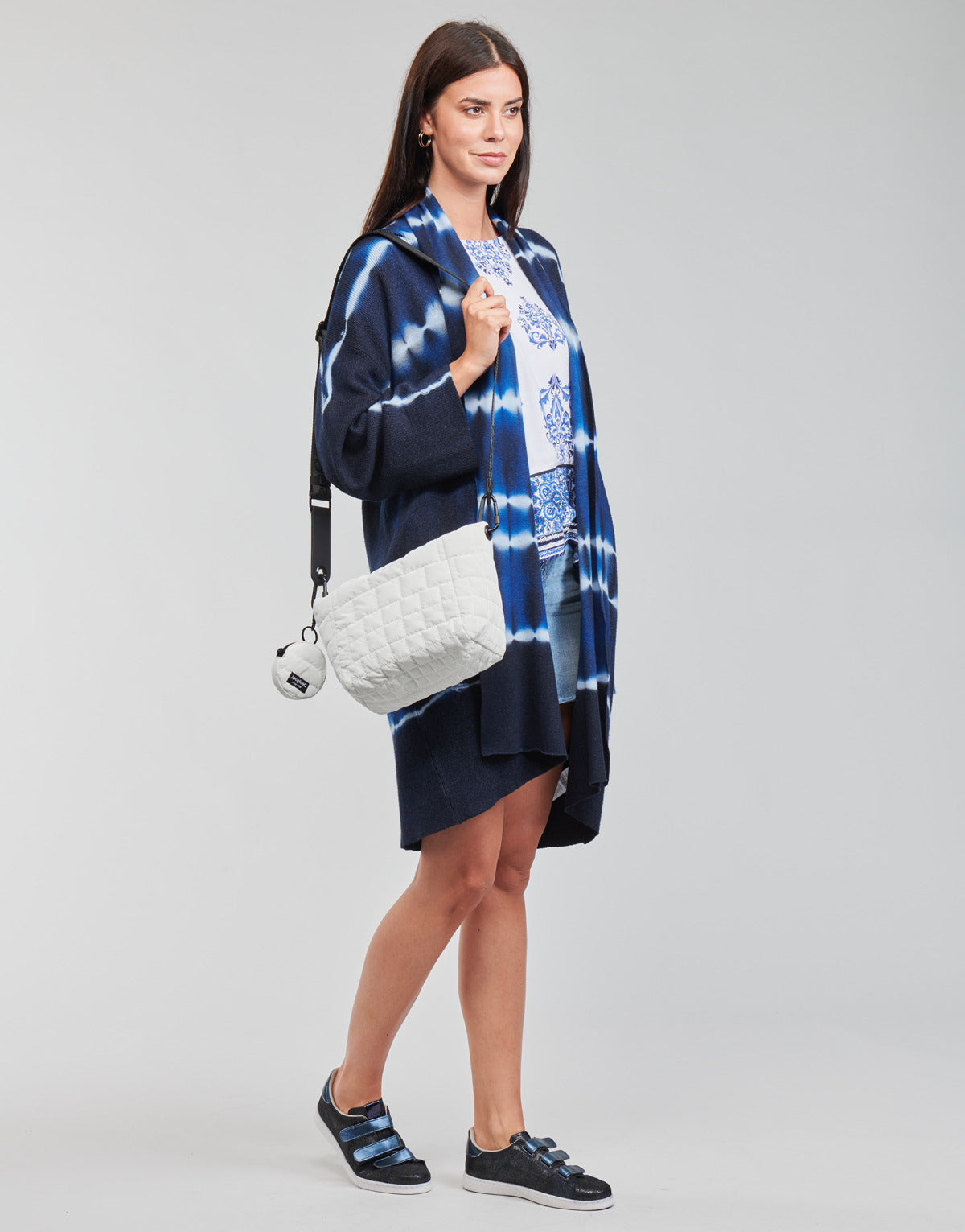 Gilet / Cardigan Donna Desigual BRUMA Blu