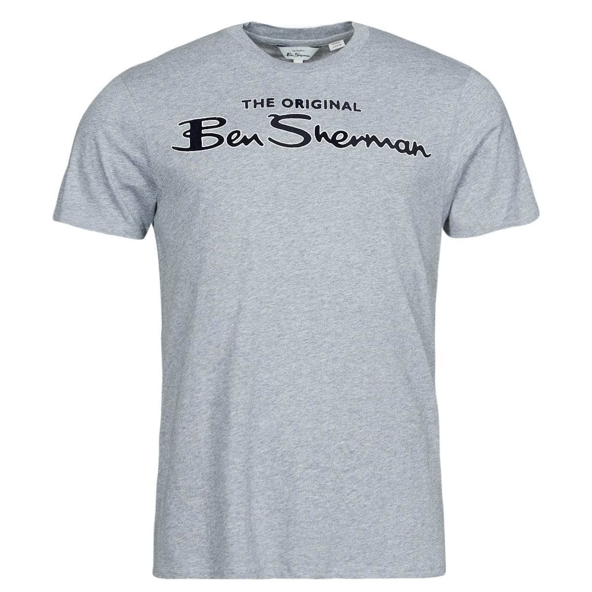 T-shirt Uomo Ben Sherman SIGNATURE FLOCK TEE Grigio